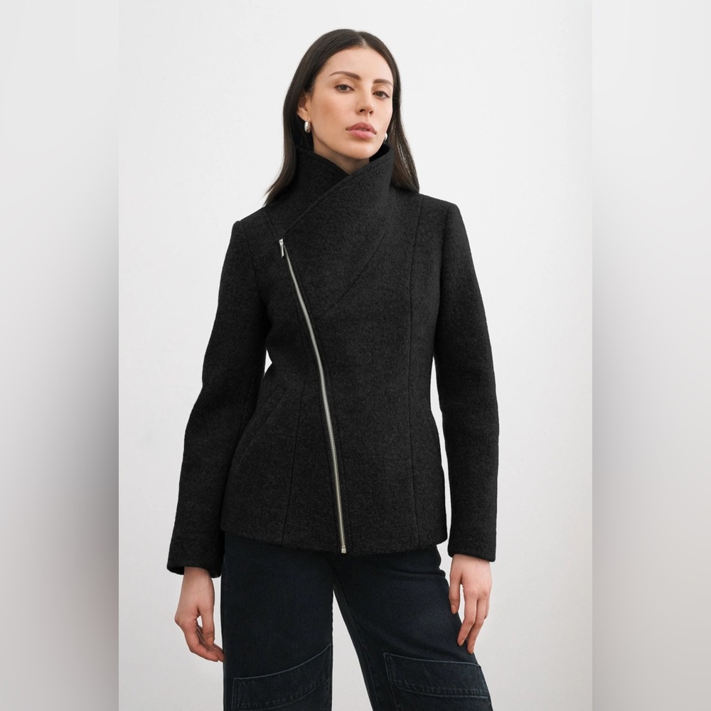 MARCELLA ESSEX COAT black  Jacket discontinued brand new never worn large
